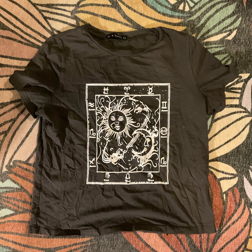 Zaful Sun Womens Graphic Tee
